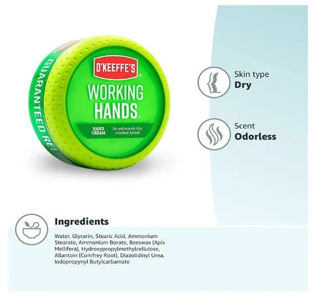 O'KEEFE'S WORKING HANDS JAR